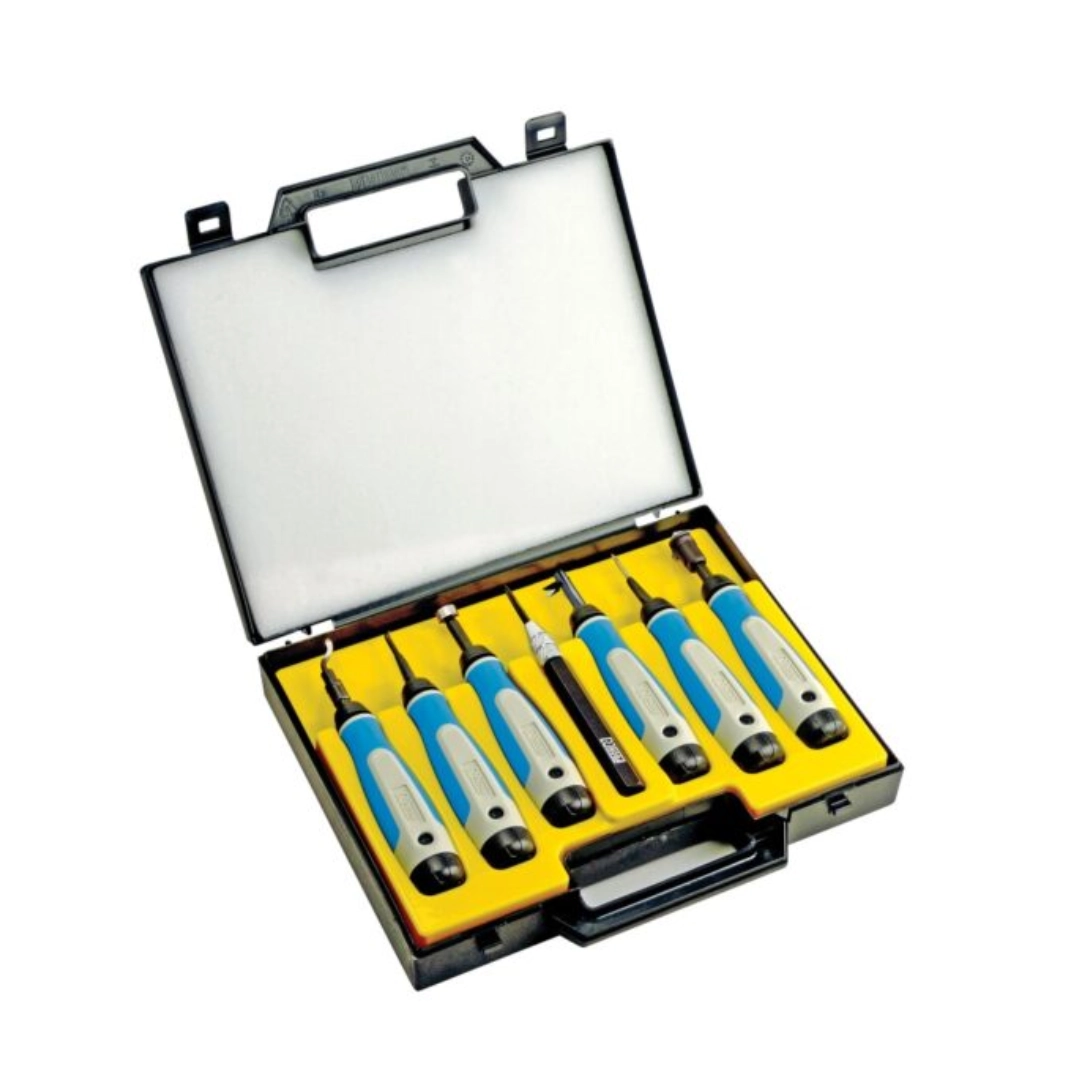 Kit NOGA Set 7 Ferramentas (SP7700) NOGA — kit de ferramentas de rebarbação industrial fornecido pela Hebron Ferramentas