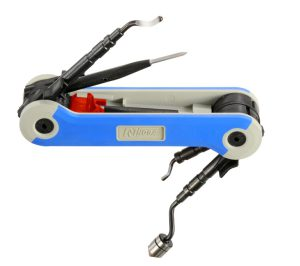 Multi rebarbador NOGA RG1000, kit multifuncional dobrável com várias lâminas de rebarbação